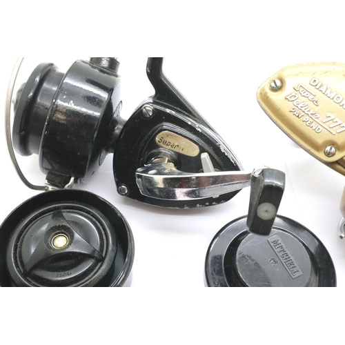 2026 - Two fixed spool reels including a Diamond Super Deluxe 777. P&P Group 1 (£14+VAT for the first lot a... 