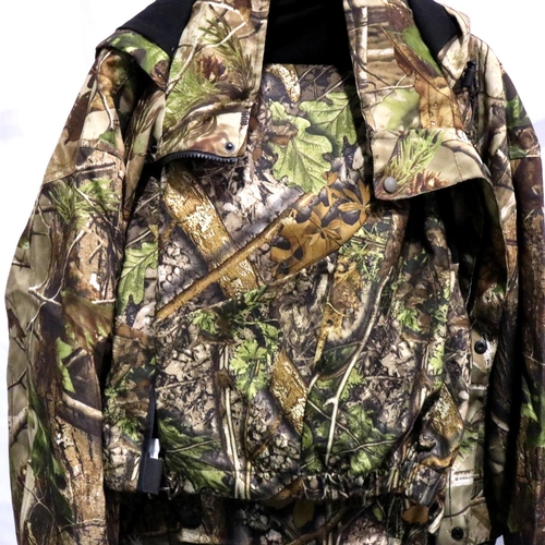 2030 - Deerhunter camouflage hunting smock and over-trousers, approximate size XL. P&P Group 2 (£18+VAT for... 