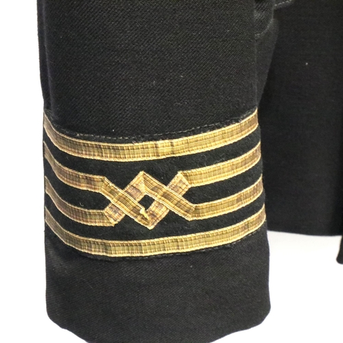 2034 - Merchant Navy Certified Master Captains tunic and trousers, approximate size L. P&P Group 2 (£18+VAT... 