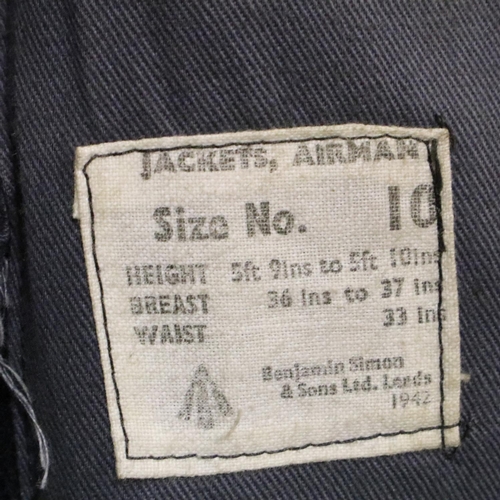 2044 - 1943 dated RAF British tunic, size 10, no visible damages. P&P Group 2 (£18+VAT for the first lot an... 