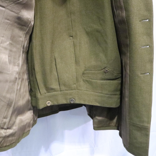 2049 - British WWII Royal Artillery tunic and trousers, badged to the rank of Lieutenant Colonel, approxima... 