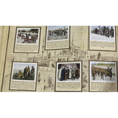 2081 - Der Weltkrieg, near complete set of German cigarette cards depicting scenes from WWI. P&P Group 2 (£... 