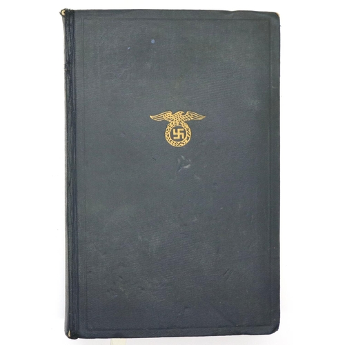 2091 - Mein Kampf by Adolf Hitler, 1937 edition inscribed in pencil. P&P Group 1 (£14+VAT for the first lot... 