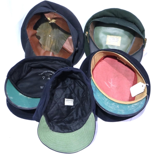 2127 - Five mixed military visor caps in varying condition. P&P Group 2 (£18+VAT for the first lot and £3+V... 