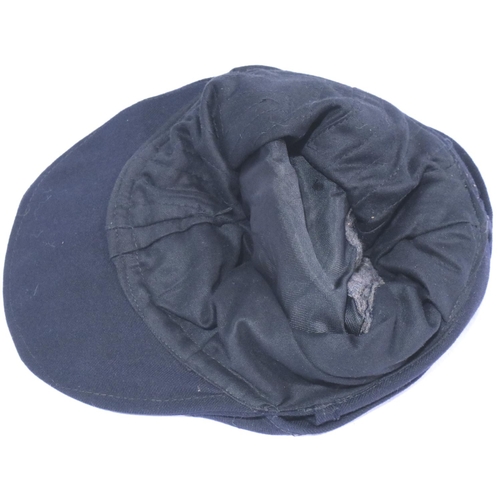 2140 - German WWII re-enactment M35 field cap, badged for Totemkopf. P&P Group 2 (£18+VAT for the first lot... 