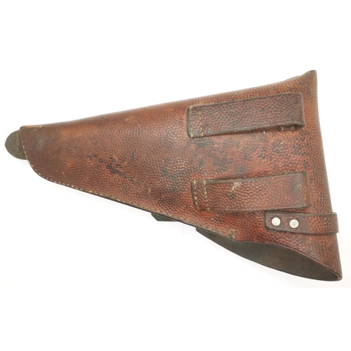 2224 - American brown leather holster for a Colt 45 or similar. P&P Group 2 (£18+VAT for the first lot and ... 