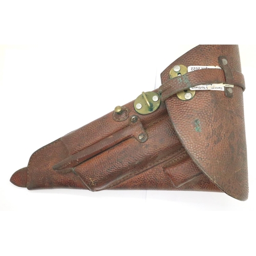 2224 - American brown leather holster for a Colt 45 or similar. P&P Group 2 (£18+VAT for the first lot and ... 