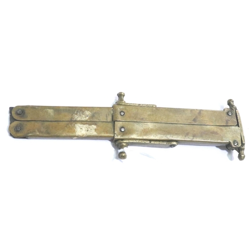 2305 - Rare brass folding knife, marked Best Quality No6, blade L: 11 cm. P&P Group 2 (£18+VAT for the firs... 