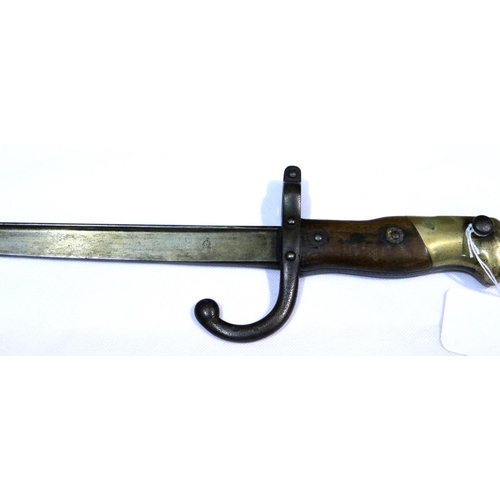 2320 - French WWI Gras bayonet from the St Etienne Armoury. P&P Group 3 (£25+VAT for the first lot and £5+V... 