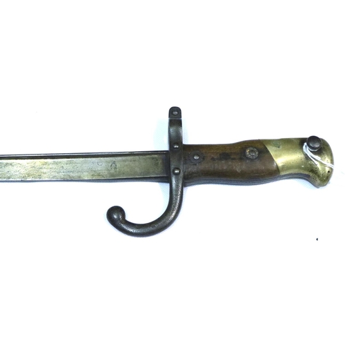 2320 - French WWI Gras bayonet from the St Etienne Armoury. P&P Group 3 (£25+VAT for the first lot and £5+V... 