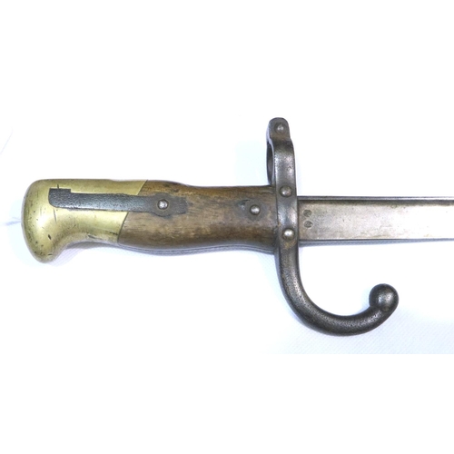 2320 - French WWI Gras bayonet from the St Etienne Armoury. P&P Group 3 (£25+VAT for the first lot and £5+V... 