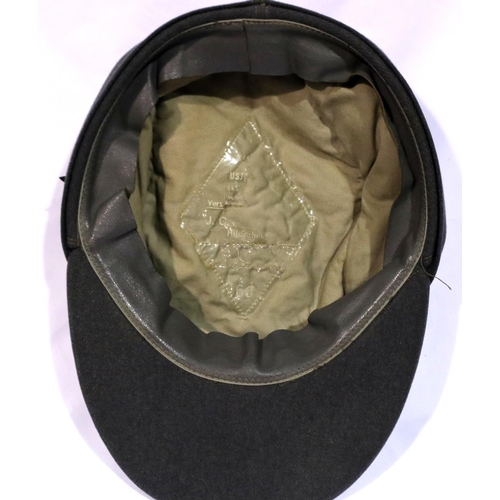 2156 - German WWII M43 field cap with Edelweiss badge. P&P Group 2 (£18+VAT for the first lot and £3+VAT fo... 