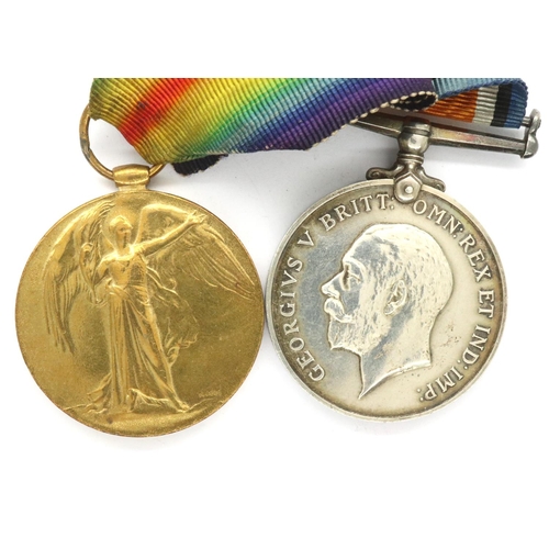 2280E - WWI medal pair named to G-20168 Pte G A Christie, Sussex Regiment. P&P Group 1 (£14+VAT for the firs... 