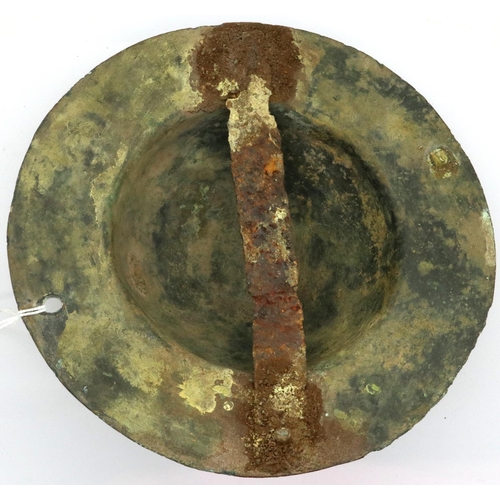 118 - Late Viking Iron shield boss, large central piece. P&P Group 1 (£14+VAT for the first lot and £1+VAT... 