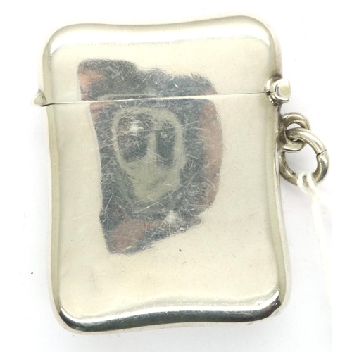 173 - Hallmarked silver vesta case, 29g. P&P Group 1 (£14+VAT for the first lot and £1+VAT for subsequent ... 