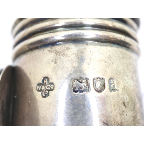 183 - Pair of hallmarked silver cruets, each H: 70 mm, combined 61g. P&P Group 1 (£14+VAT for the first lo... 