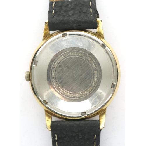 203 - Swiss Emperor: gents vintage automatic wristwatch, working at lotting. P&P Group 1 (£14+VAT for the ... 