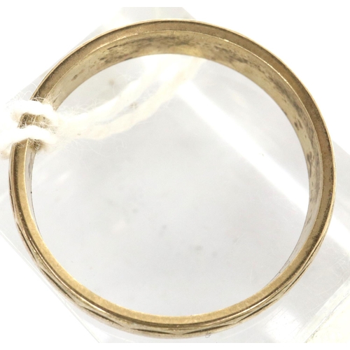 3 - 9ct gold wedding band, size M/N, 2.2g. P&P Group 1 (£14+VAT for the first lot and £1+VAT for subsequ... 