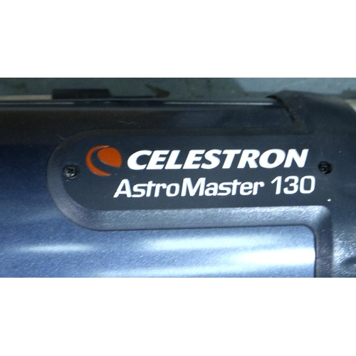 412 - Celeston Astro Master telescope and tripod stand, D: 130 mm, F1: 650 mm, F/S model no 31045, stand i... 