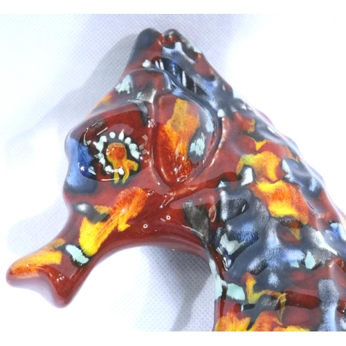 287 - Anita Harris Seahorse, H: 29 cm. No cracks, chips or visible restoration. P&P Group 2 (£18+VAT for t... 