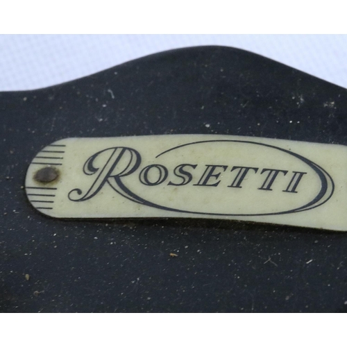 389 - Rosetti guitar with early Hoyer pickup. Guitar has substantial damages. Not available for in-house P... 