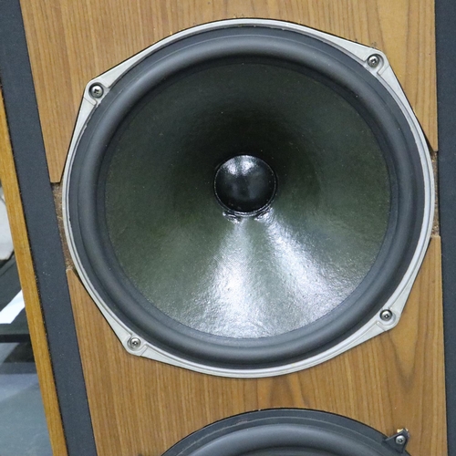 436 - Pair of Celestion 66 professional studio monitor floor standing 80w speakers, H: 102 cm, W: 38 cm. W... 