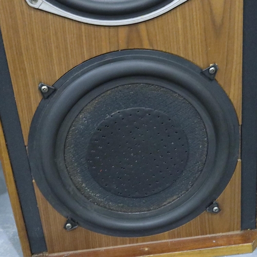 436 - Pair of Celestion 66 professional studio monitor floor standing 80w speakers, H: 102 cm, W: 38 cm. W... 