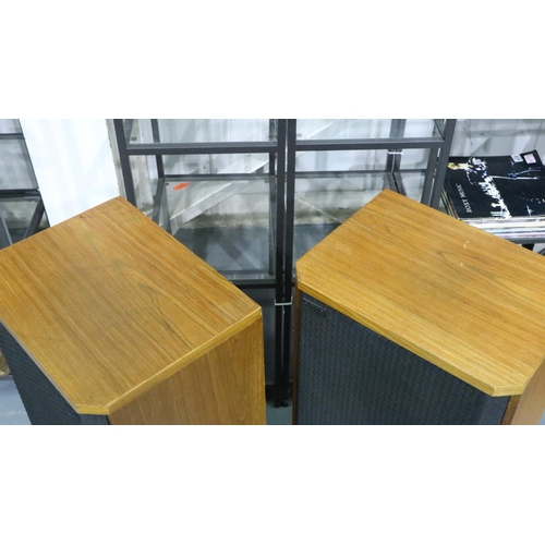 436 - Pair of Celestion 66 professional studio monitor floor standing 80w speakers, H: 102 cm, W: 38 cm. W... 