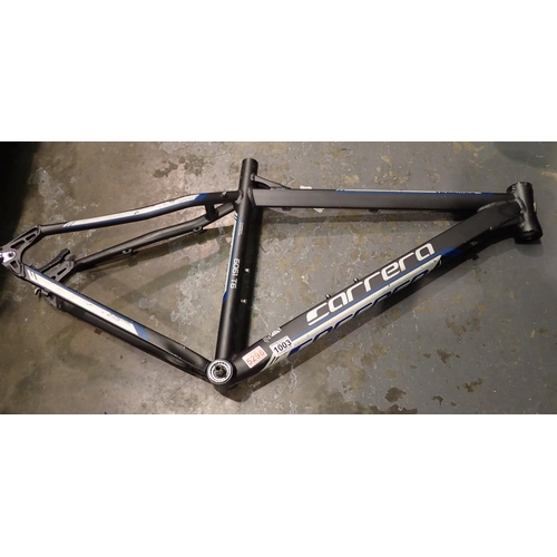 1003 - Carrera 6061 T 6 18 inch mens bike frame. Not available for in-house P&P