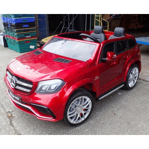 1028 - Childs ride on two seater Mercedes AMG GLS63. Not available for in-house P&P