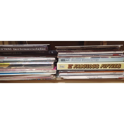 1488 - Shelf of mixed genre LPs. Not available for in-house P&P