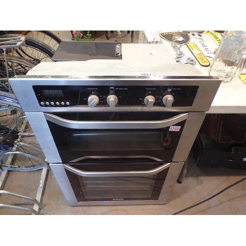 1893 - Leisure electric built in double oven, 88 x 59 x 60 cm. Not available for in-house P&P