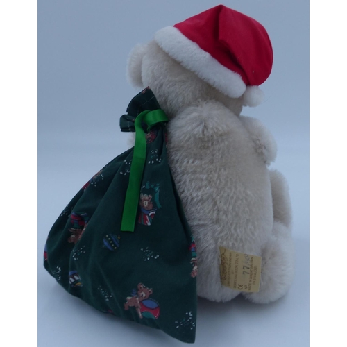 2136 - Deans Christening bear 77/500, H: 30 cm. stich loose on nose. P&P Group 1 (£14+VAT for the first lot... 