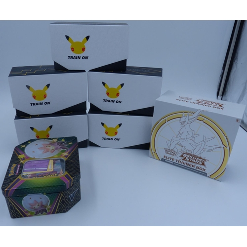 2157 - Very large collection of Pokémon items to include Pokeball tins, tins with cards, boxes, loose cards... 