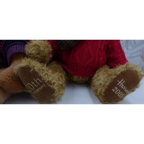 2160 - Nine Harrods Year teddy bears. P&P Group 1 (£14+VAT for the first lot and £1+VAT for subsequent lots... 