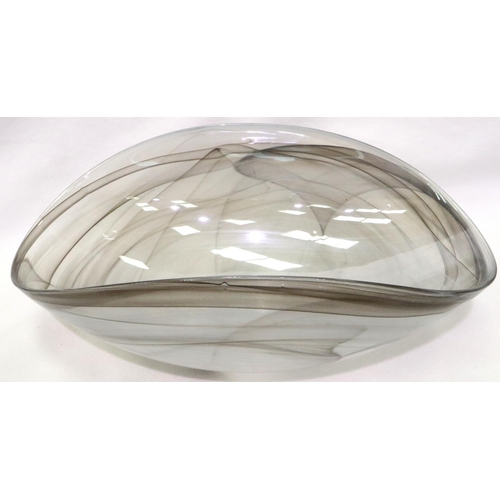 391 - Murano glass centre bowl, L: 36 cm. Not available for in-house P&P