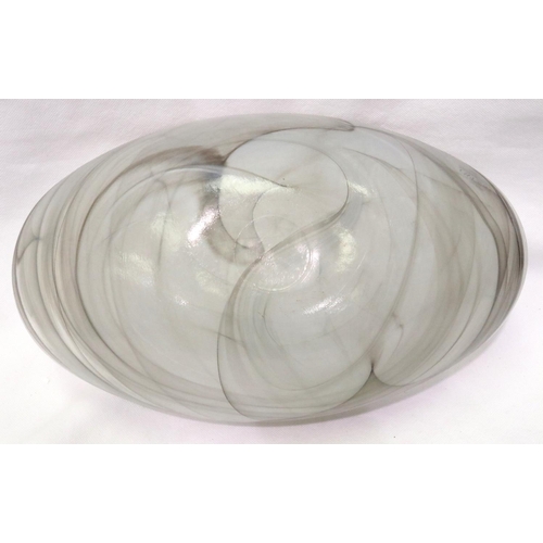 391 - Murano glass centre bowl, L: 36 cm. Not available for in-house P&P