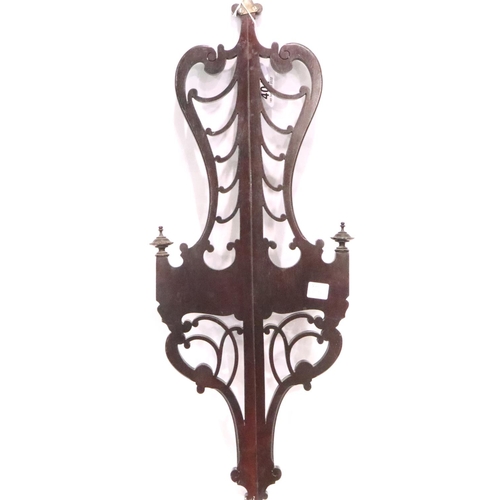 401 - Mahogany carved wall bracket, H: 45 cm. Not available for in-house P&P