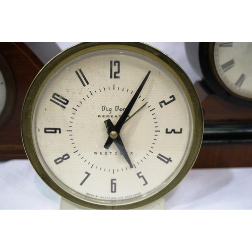 421 - Mixed clocks including an alarm clock. Not available for in-house P&P