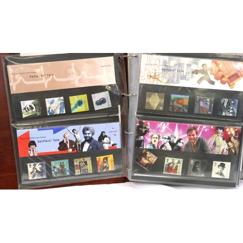 436 - Album of Royal Mint presentation packs, face value c. £100.00. P&P Group 1 (£14+VAT for the first lo... 