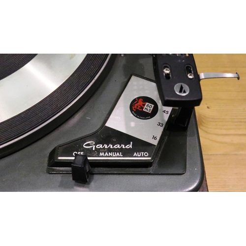 446 - Garrard 60 Mk2 automatic turntable with Audio Technica magnetic cartridge and original cover. Not av... 