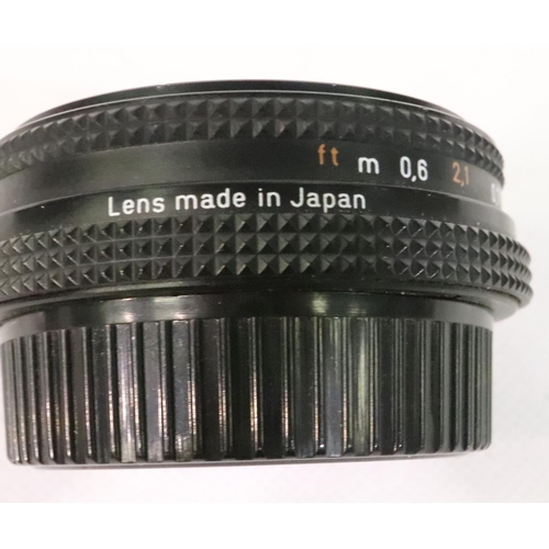 476 - Carl Zeiss Tessar 2.8/45 TX with Yashica mount. Some dust to edges, no fungus visible. P&P Group 2 (... 