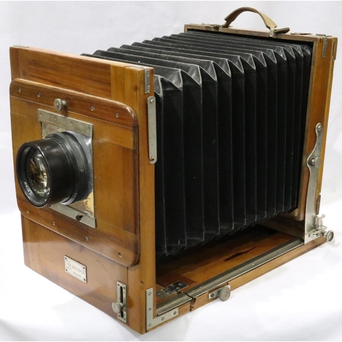 479 - Russian FK-18 x 24 full plate camera with 4.5/300 lens and three plates. P&P Group 2 (£18+VAT for th... 