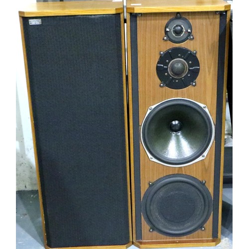 449 - Pair of Celestion 66 professional studio monitor floor standing 80w speakers, H: 102 cm, W: 38 cm. W... 