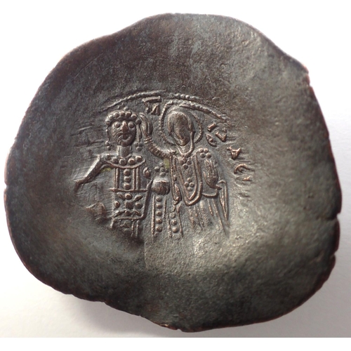 3081 - Byzantine Empire - Trachy Syphate with Christoform images. P&P Group 0 (£5+VAT for the first lot and... 