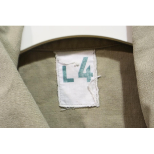 2045 - WWII German Afrika Korps shirt, size 4. P&P Group 2 (£18+VAT for the first lot and £3+VAT for subseq... 