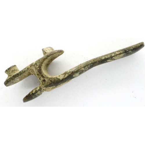 114H - Napoleonic Brown Bess bayonet hanger, L: 50 mm. P&P Group 0 (£5+VAT for the first lot and £1+VAT for... 