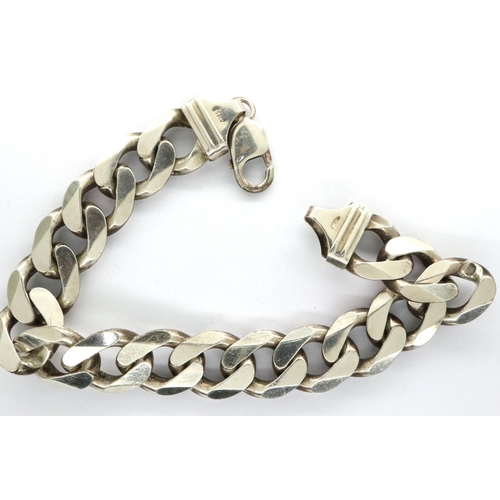 16 - 925 silver bracelet, L: 23 cm, 73g. P&P Group 1 (£14+VAT for the first lot and £1+VAT for subsequent... 