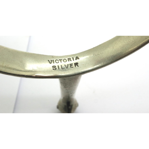 78 - Two Victorian silver plated steel spurs. P&P Group 1 (£14+VAT for the first lot and £1+VAT for subse... 