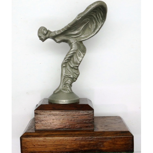 85 - Rolls Royce matte Flying Lady car mascot, H: 16 cm. P&P Group 1 (£14+VAT for the first lot and £1+VA... 